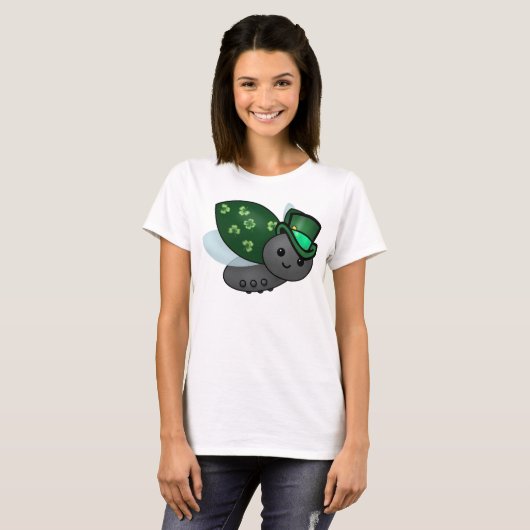 Lucky Leprechaun Ladybug T-Shirt (Vorne ganz)
