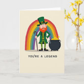 Lucky Leprechaun Legend Card Karte (Gelbe Blume)