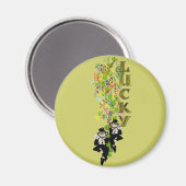 Lucky Leprechaun Magnet (Vorderseite/Rückseite)
