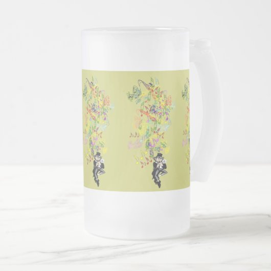 Lucky Leprechaun Mattglas Bierglas (VorderseiteRechts)