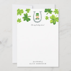 Lucky Leprechaun Mitteilungskarte