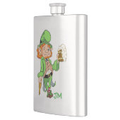 Lucky Leprechaun Personalisiert Flask Flachmann (Links)