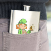Lucky Leprechaun Personalisiert Flask Flachmann (Beispiel)