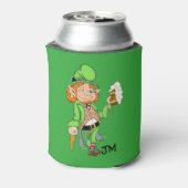 Lucky Leprechaun Personalize Can Cooler Dosenkühler (Kanne Rückseite)