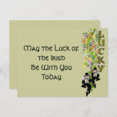 Lucky Leprechaun Postkarte (Vorne/Hinten)