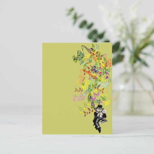 Lucky Leprechaun Postkarte (Stehend Vorderseite)