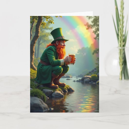 Lucky Leprechaun Rainbow Day Card Karte (Vorderseite)