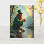 Lucky Leprechaun Rainbow Day Card Karte (Gelbe Blume)