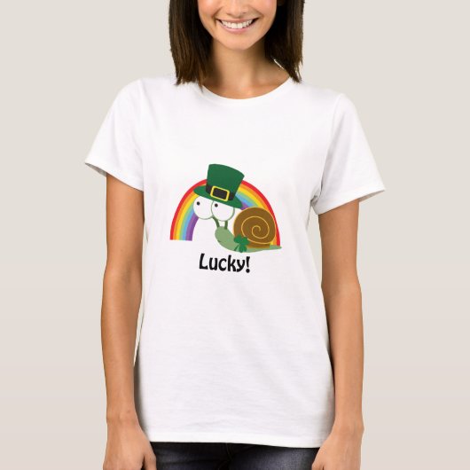Lucky Leprechaun Snail T-Shirt (Vorderseite)