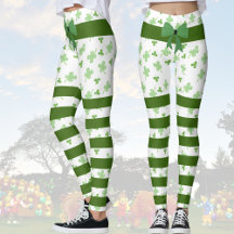 Lucky Leprechaun Socks St. Patricks Day Leggings