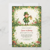 Lucky Leprechaun St Patrick First Birthday Party Einladung (Vorderseite)