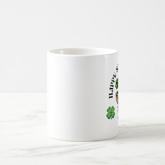 Lucky Leprechaun St. Patrick's Day Kaffeetasse (Mittel)