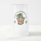 Lucky Leprechaun St. Patrick's Day Mattglas Bierglas (Mittel)