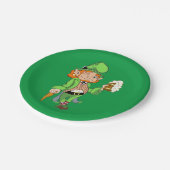 Lucky Leprechaun St. Patrick's Day Paper Tellers Pappteller (Schrägansicht)