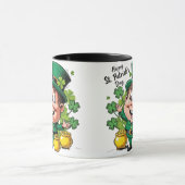 Lucky Leprechaun St. Patrick's Day Tasse (Zentrum)
