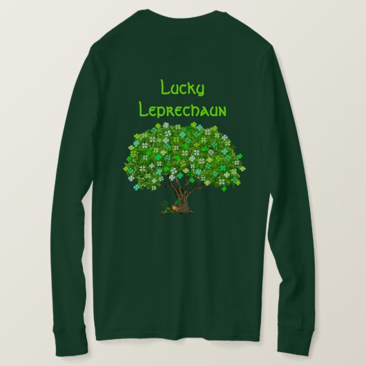 Lucky Leprechaun T - Shirt (Design Rückseite)