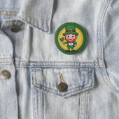 Lucky Leprechaun und Klee Button (Beispiel)