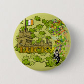 Lucky Leprechaun und seine irische Burg Button (Vorderseite)