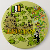 Lucky Leprechaun und seine irische Burg Button (Vorderseite)