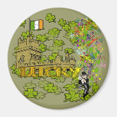 Lucky Leprechaun und seine irische Burg Magnet (Vorne)