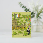 Lucky Leprechaun und seine irische Burg Postkarte (Stehend Vorderseite)