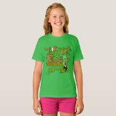 Lucky Leprechaun und seine irische Burg T-Shirt (Vorne ganz)
