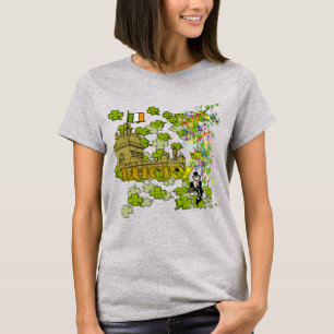 Lucky Leprechaun und seine irische Burg T-Shirt