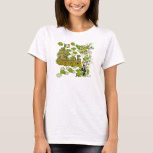 Lucky Leprechaun und seine irische Burg T-Shirt