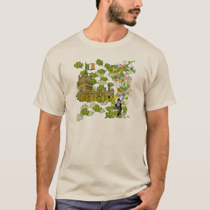Lucky Leprechaun und seine irische Burg T-Shirt