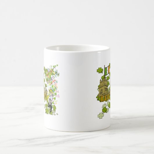 Lucky Leprechaun und seine irische Burg Verwandlungstasse (Mittel)