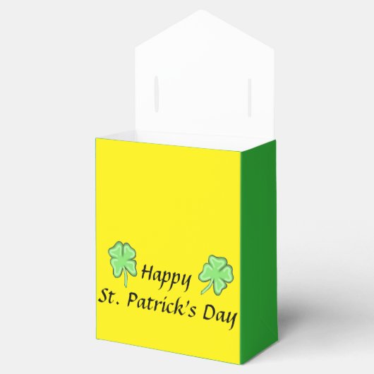 Lucky Leprechaun Zent Geschenktasche Geschenkschachtel (Geöffnet)