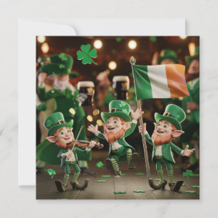 Lucky Leprechauns Heiliger Patrick Feiertagskarte