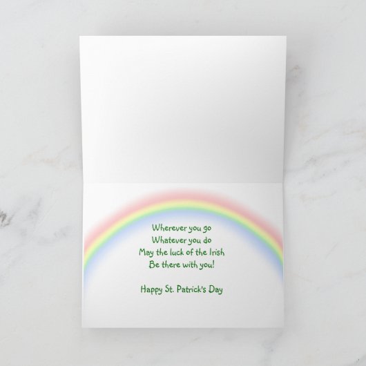 Lucky Leprechauns Karte (Innenseite)