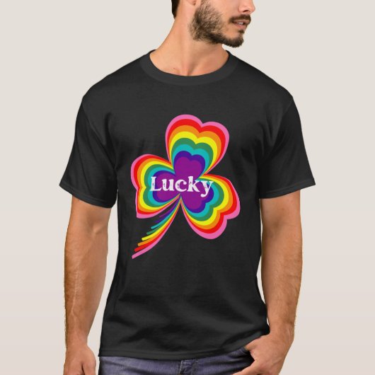 Lucky Leprechauns Rainbow Pride Saint Patrick s Da T-Shirt (Vorderseite)