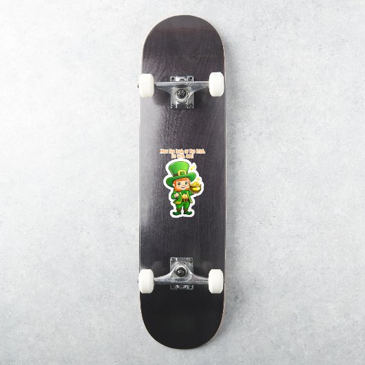 Lucky Leprechauns Schatz Aufkleber (Skateboard)