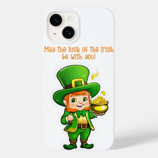 Lucky Leprechauns Schatz Case-Mate iPhone Hülle (Rückseite)