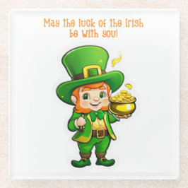 Lucky Leprechauns Schatz Glasuntersetzer