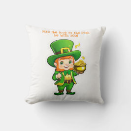 Lucky Leprechauns Schatz Kissen