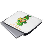 Lucky Leprechauns Schatz Laptopschutzhülle (Vorne Knopf)
