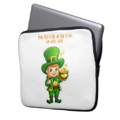 Lucky Leprechauns Schatz Laptopschutzhülle (Vorderseite Links)