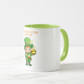 Lucky Leprechauns Schatz Tasse (VorderseiteRechts)