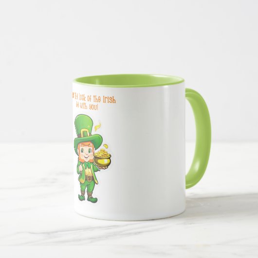 Lucky Leprechauns Schatz Tasse (VorderseiteRechts)
