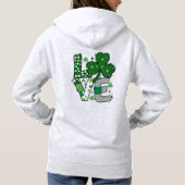 Lucky LIEBE St. Patrick's Day Hoodie (Rückseite)