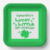Lucky Little Birthday Paper Plate Pappteller (Vorderseite)
