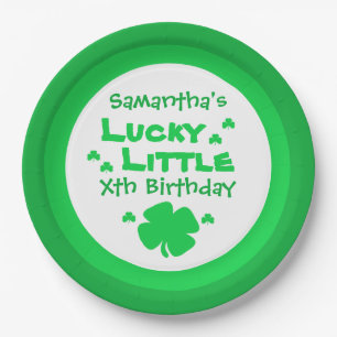 Lucky Little Birthday Pappteller