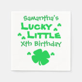 Lucky Little Birthday Serviette (Vorderseite)