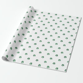 Lucky Little Four Leaf Clovers St. Patricks Day Geschenkpapier