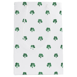 Lucky Little Four Leaf Clovers St. Patricks Day Mittlere Geschenktüte
