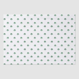 Lucky Little Four Leaf Clovers St. Patricks Day Seidenpapier