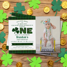 Lucky Little Kleeblatt 1. Geburtstag Foto Real